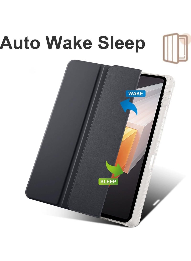VKL Clear Case Compatible with Huawei MatePad Pro 13.2 Inch (2025),with Pen Holder,Shockproof Cover with Clear Transparent Back Shell, Auto Wake/Sleep (Black) - Image 2