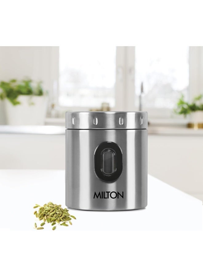 MILTON Steel Crispy 200 Storage Jar, 250 ml, Silver - Image 2