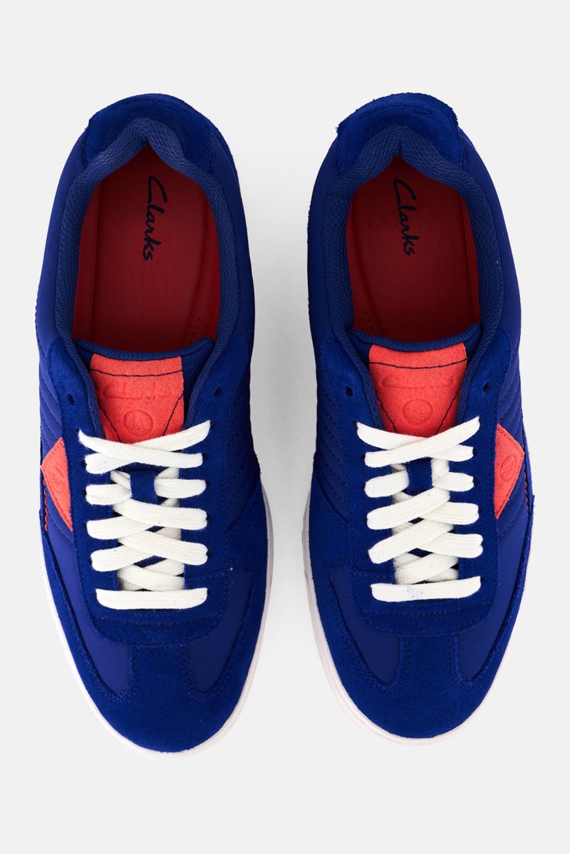 clarks Men Standard Craft Rally Ace Lace Up Casual Shoes, Blue - Image 3