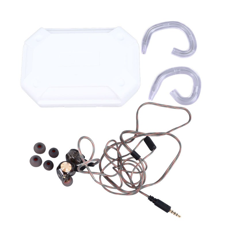 QKZ Wired Dynamic Earphone with Volume Control Clear Sound - Ergonomic Heavy Bass Earbuds with Mic for Music Players - Image 1
