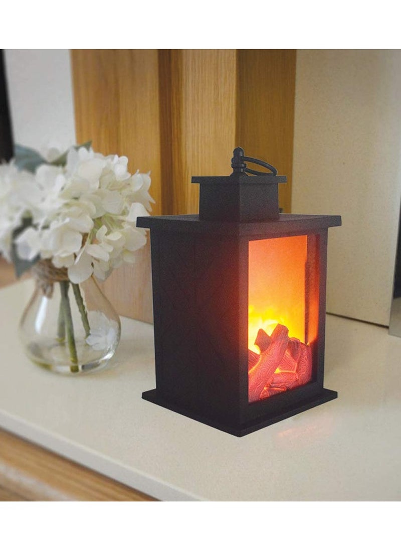 Orleans Cloud - Solar Fireplace Wind Lamp | 3D Simulation Flame Lantern | Hand-Painted IP65 Waterproof Fireplace Lantern for Lawn, Passage, Courtyard & Driveway - Image 1