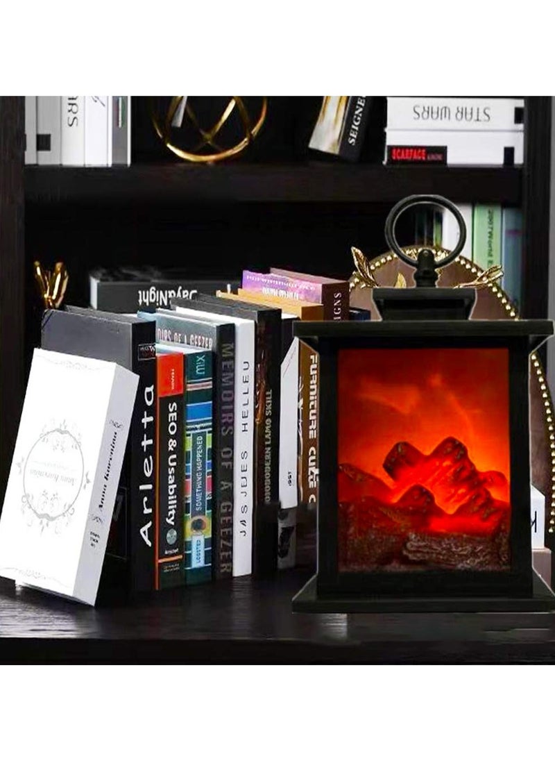 Orleans Cloud - Solar Fireplace Wind Lamp | 3D Simulation Flame Lantern | Hand-Painted IP65 Waterproof Fireplace Lantern for Lawn, Passage, Courtyard & Driveway - Image 1