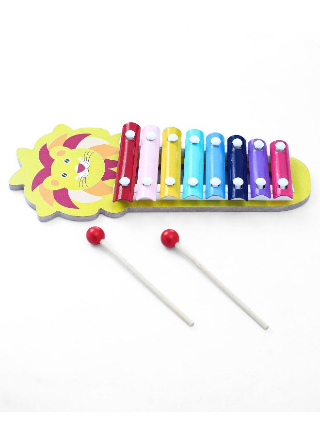 PlayNation Montessori Wooden Lion Xylophone for Kids, Non-Toxic Multicolor Musical Toy, Motor Skills Development, 12M+ - Image 4