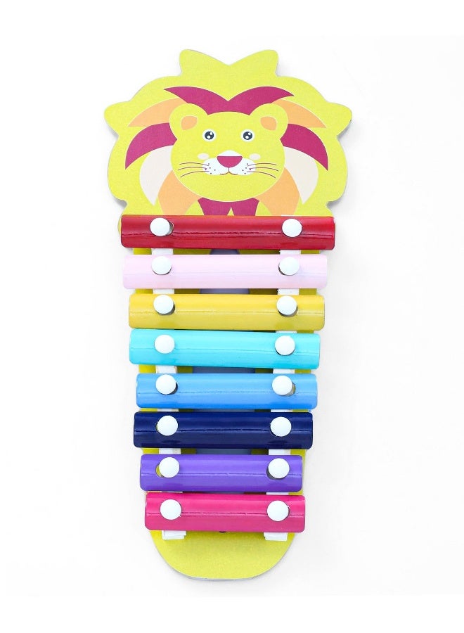 PlayNation Montessori Wooden Lion Xylophone for Kids, Non-Toxic Multicolor Musical Toy, Motor Skills Development, 12M+ - Image 5