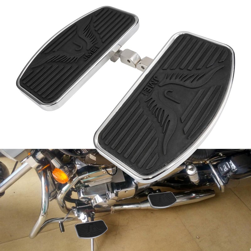 Motorcycle Foot Pegs Floorboard FrontRear passenger Compatible with Honda Magna VF250VT250VF750 Yamaha VSTAR DragStar XVS 650  Virago XV125250400 Pair 19942013 Front