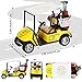 Jerify Mini Golf Cart Model Toy Metal Pull Back Action Cart 136 Scale Golfcart Pullback Vehicle Toys for Golf Party Birthday Decor Dollhouse Cake Toppers 39 Inch4 Pcs - Image 4