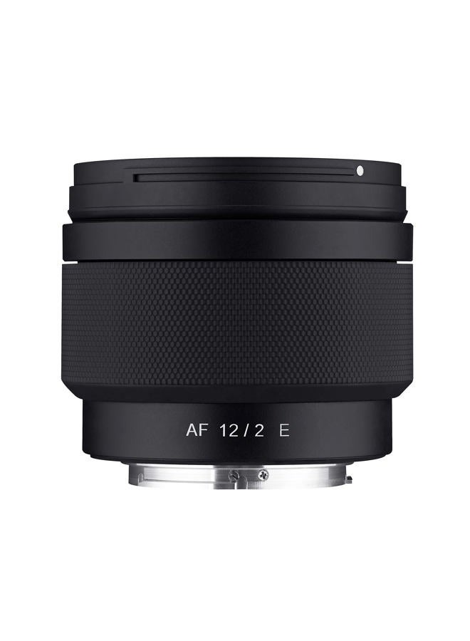 Samyang عدسة ساميانغ 12 مم F2.0 Af واسعة الزاوية مع تركيز تلقائي لتركيب سوني E (Syio12Af-E) بحجم واحد - Image 2
