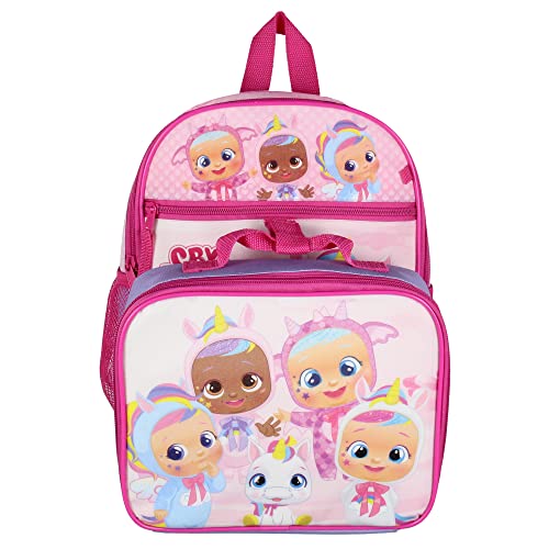 INTIMO Cry Babies Magic Tears Characters Unicorn 3 PC Backpack Lunch box Pencil Pouch Set - Image 2