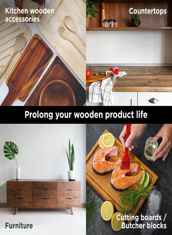 WoodForChef Cutting Board Food Grade Mineral Oil (8,5 oz) - Revitalize Cutting Board, Butcher Block, Countertops and Wood Utensils - Food Safe - Made in North America - Image 5