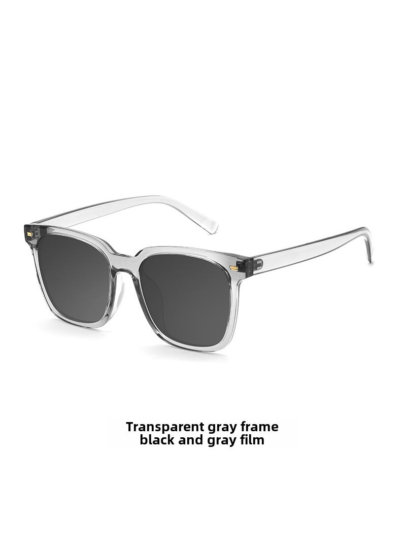 Ultra-Light TR Frame Polarized Sunglasses TY07F for Men Gray frame Black gray sheet