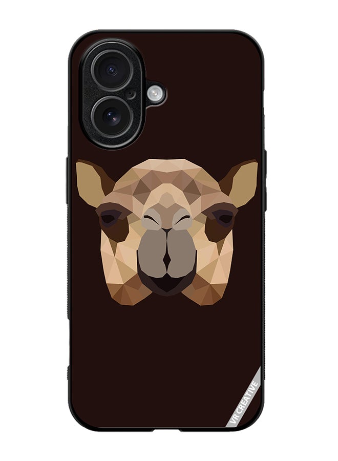 Protective Case Cover For Apple iPhone 17 The Camel Polygon Design Multicolour