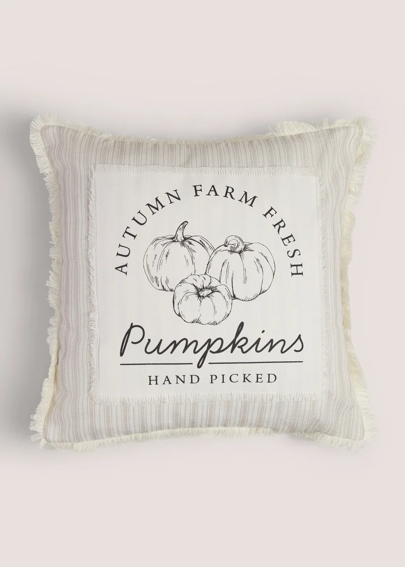 Matalan Natural Pumpkin Harvest Cushion