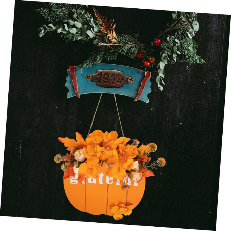 Artificial Hydrangea Garland Wreath Fall Thanksgiving Decor Non Wilting Door Wall Hanging - Image 5