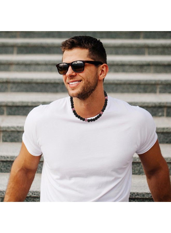 SKQIR Baseball Beaded Necklace for Men Bling Rhinestone Baseball Drip Accessories for Men Sparkly Diamond Ice Collection Baseball Chain Necklace Gifts for Baseball Player Team Lovers, Rhinestone - Image 3