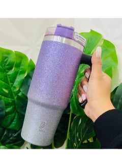 Generic 30 oz Stainless Steel Shiny Thermal Water Bottle , Portable And Durable Insulated Tumbler Cup With Lid And Straw Perfect For Car, Home, Office, And Travel  - Image 3