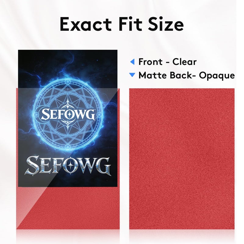 SEFOWG 600 PCS Card Sleeves for MTG, TCG, 6 Colors Matte Card Sleeves Magic, Magic Card Sleeve, Card Protectors for MTG, TCG, Baseball, Trading, Game Cards - Image 3