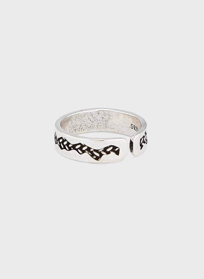 Seventy Five Embossed Ring