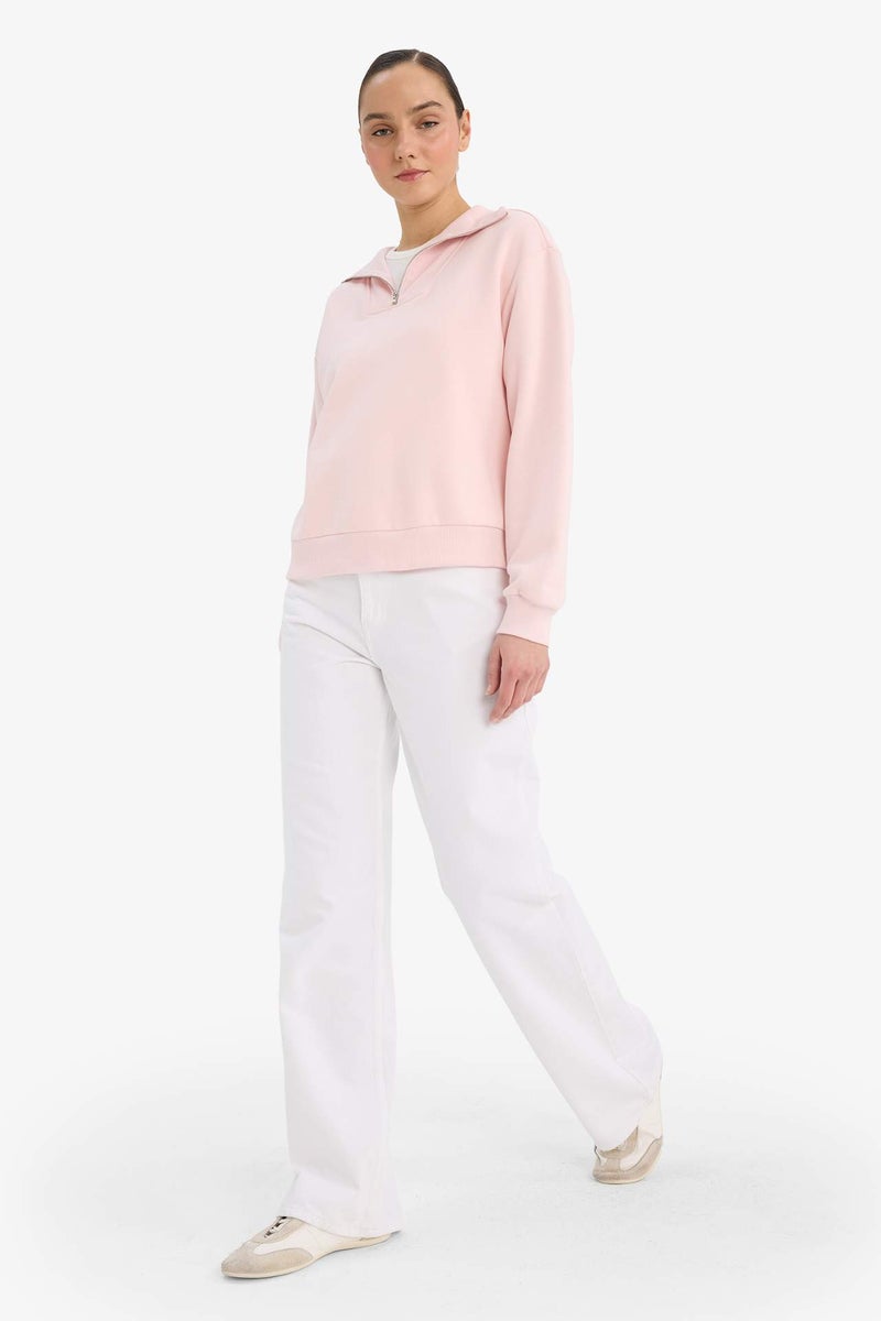 DeFacto Regular Fit Basic Sweatshirt - Image 2