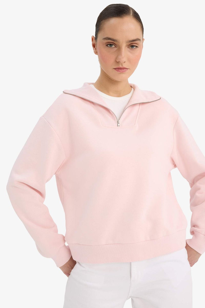 DeFacto Regular Fit Basic Sweatshirt - Image 3