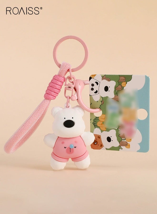 رويس سلسلة مفاتيح سيارة جرو ويست هايلاند العصرية ذات الرسوم المتحركة الأصلية، دمية لطيفة، حقيبة ظهر الطالب، هدية صغيرة للبيع بالجملة - Image 1