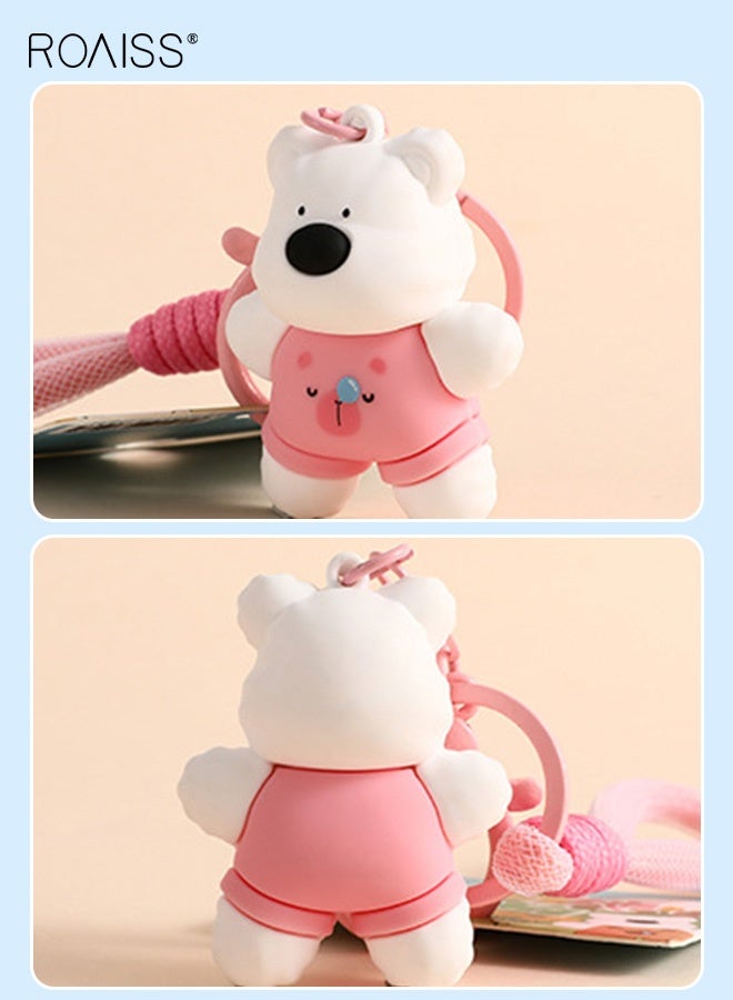 رويس سلسلة مفاتيح سيارة جرو ويست هايلاند العصرية ذات الرسوم المتحركة الأصلية، دمية لطيفة، حقيبة ظهر الطالب، هدية صغيرة للبيع بالجملة - Image 3