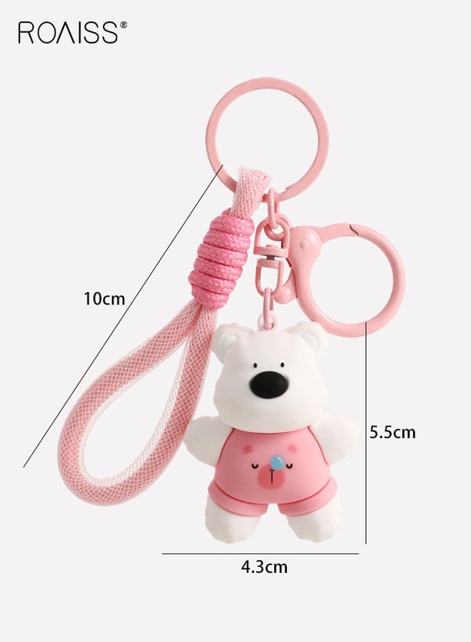 رويس سلسلة مفاتيح سيارة جرو ويست هايلاند العصرية ذات الرسوم المتحركة الأصلية، دمية لطيفة، حقيبة ظهر الطالب، هدية صغيرة للبيع بالجملة - Image 4