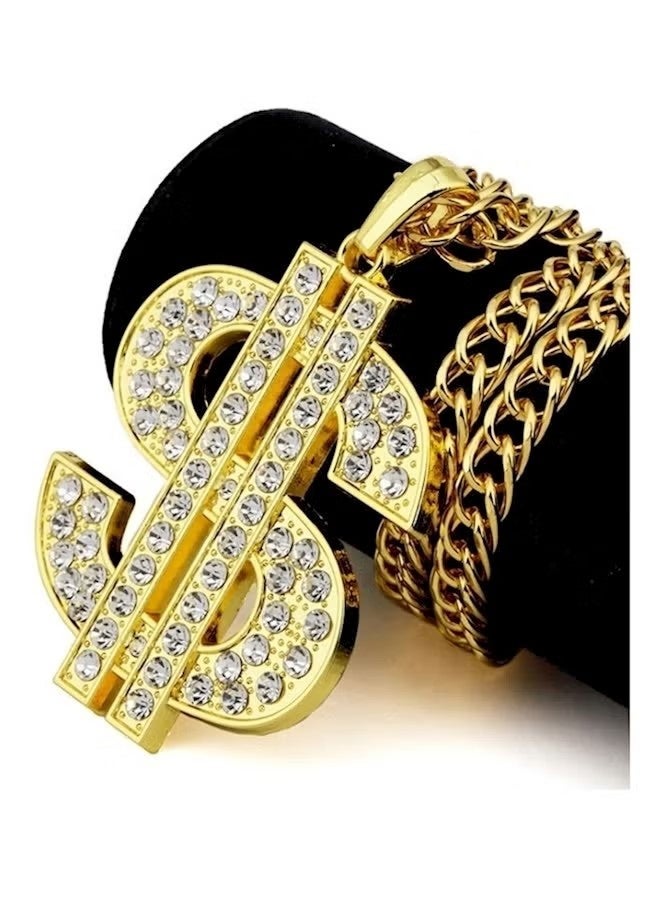 Dollar Sign Pendant Necklace - Image 2