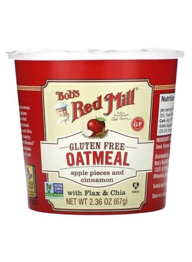 Bob's Red Mill Apple Pieces & Cinnamon Oatmeal Cup 67g - Image 1