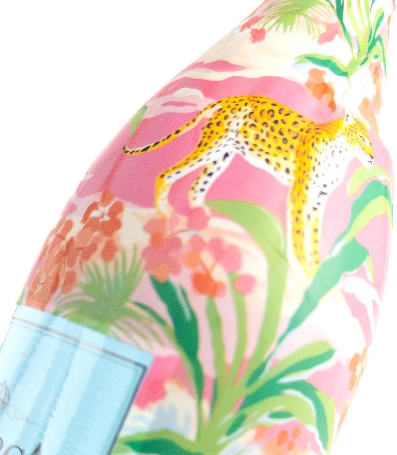 beaubottles Beau Bottles Wild Savannah Custom Wine Label Wrap for La Marca 750ml Champagne Bottle - Personalized Wine Bottle Labels for Weddings, Events & Gifting - Easy Shrink Application - Image 1