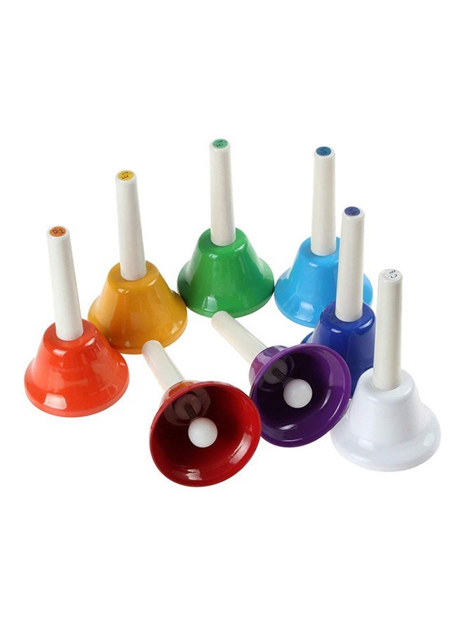 NIBEMINENT 8-Piece Diatonic Metal Hand Bells Set - Image 2