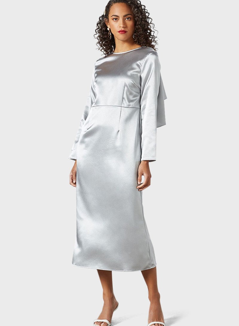 سيفي فور هانيا فستان محبوك بياقة دائرية - Image 4