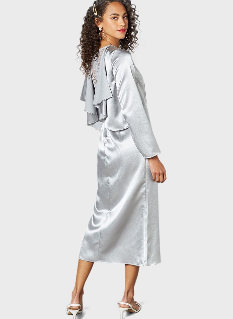 سيفي فور هانيا فستان محبوك بياقة دائرية - Image 2