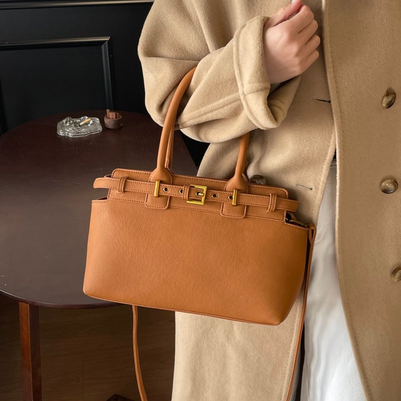 Women's Large Capacity Tote Bag 2026 New Simple Commuter Shoulder Bag - Image 1