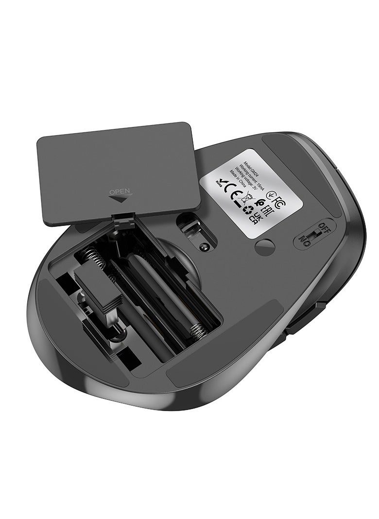 hoco. - hoco GM24 Mystic Six-Button Dual-Mode Business Wireless Mouse – 2.4G/Bluetooth, Adjustable DPI, Lightweight Design - Image 1
