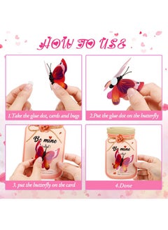 Zonon 36 Pieces Valentines Day Cards Kids Jars Butterfly Valentines Exchange Cards Funny Valentine'S Greeting Cards With Insect Bugs Figures Toys For Boys Girls School Classroom Prize Party Favors  - Image 4