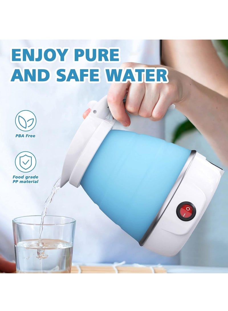 TIGER Travel Kettle – Foldable Mini Kettle for Travel, Camping Kettle Silicone Electric Water Boiler, Collapsible Kettle with Separable Power Cord, Ideal for Hiking, Camping, and Indoor Use  - Image 3