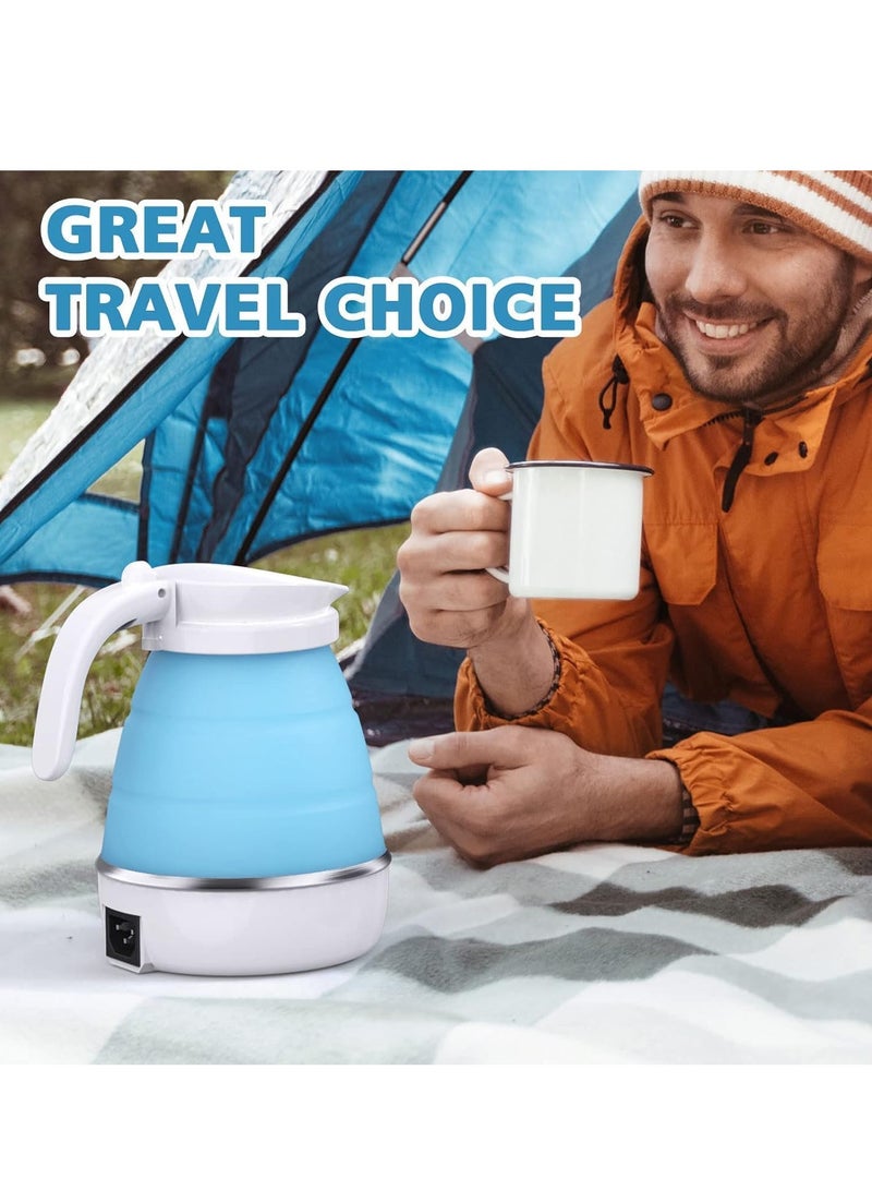TIGER Travel Kettle – Foldable Mini Kettle for Travel, Camping Kettle Silicone Electric Water Boiler, Collapsible Kettle with Separable Power Cord, Ideal for Hiking, Camping, and Indoor Use  - Image 5