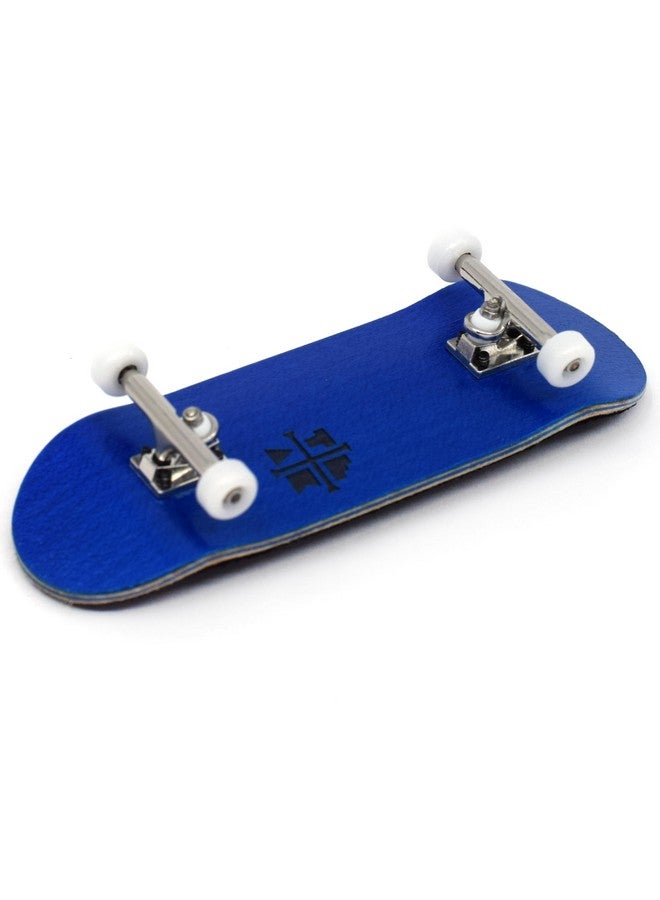 Teak Tuning 32mm Pro Fingerboard Complete - Fully Assembled with Pro Level Components - Pro Shaped Wooden Deck (32x97mm), UltraSpin Bearing Wheels, Prodigy Gen2 Trucks - Blue Blizzard - Image 2