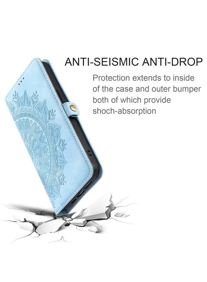 اس-توب جراب لهاتف Samsung Galaxy S24 5G جراب هاتف من الجلد المنقوش بنقشة الطوطم - Image 5