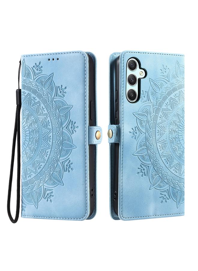 اس-توب جراب لهاتف Samsung Galaxy S24 5G جراب هاتف من الجلد المنقوش بنقشة الطوطم - Image 2