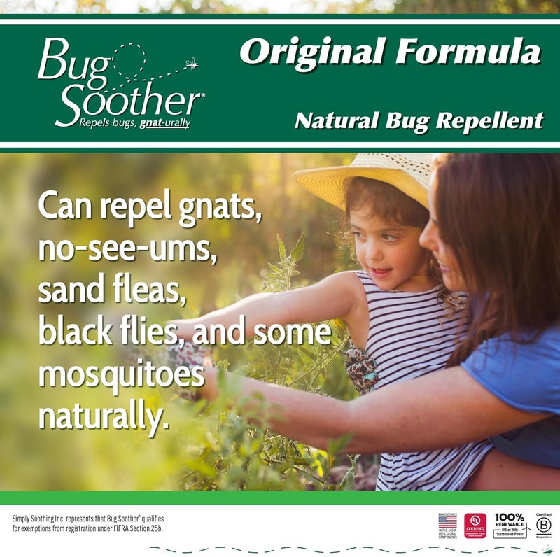 Bug Soother Spray (4 bottle, 2 oz) - Natural Mosquito, Gnat and Insect Deterrent & Repellent with Essential Oils - 100% DEET-Free Safe for Adults & Environment - Made in USA - Includes 1 bottle 1 oz - Image 3