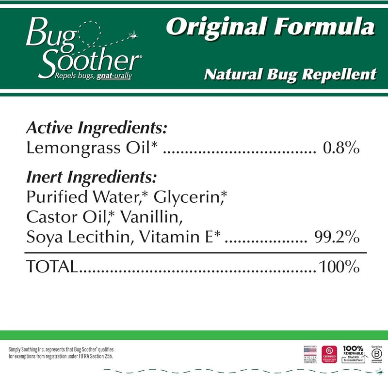 Bug Soother Spray (4 bottle, 2 oz) - Natural Mosquito, Gnat and Insect Deterrent & Repellent with Essential Oils - 100% DEET-Free Safe for Adults & Environment - Made in USA - Includes 1 bottle 1 oz - Image 5