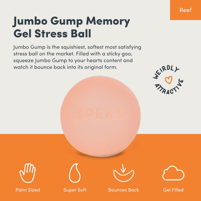 Speks Jumbo Gump Stress Balls | Ultra Soft Squishy Fidget Toy for Adults & Teens | Stress Relief & Desk Toy | Algae - Image 2
