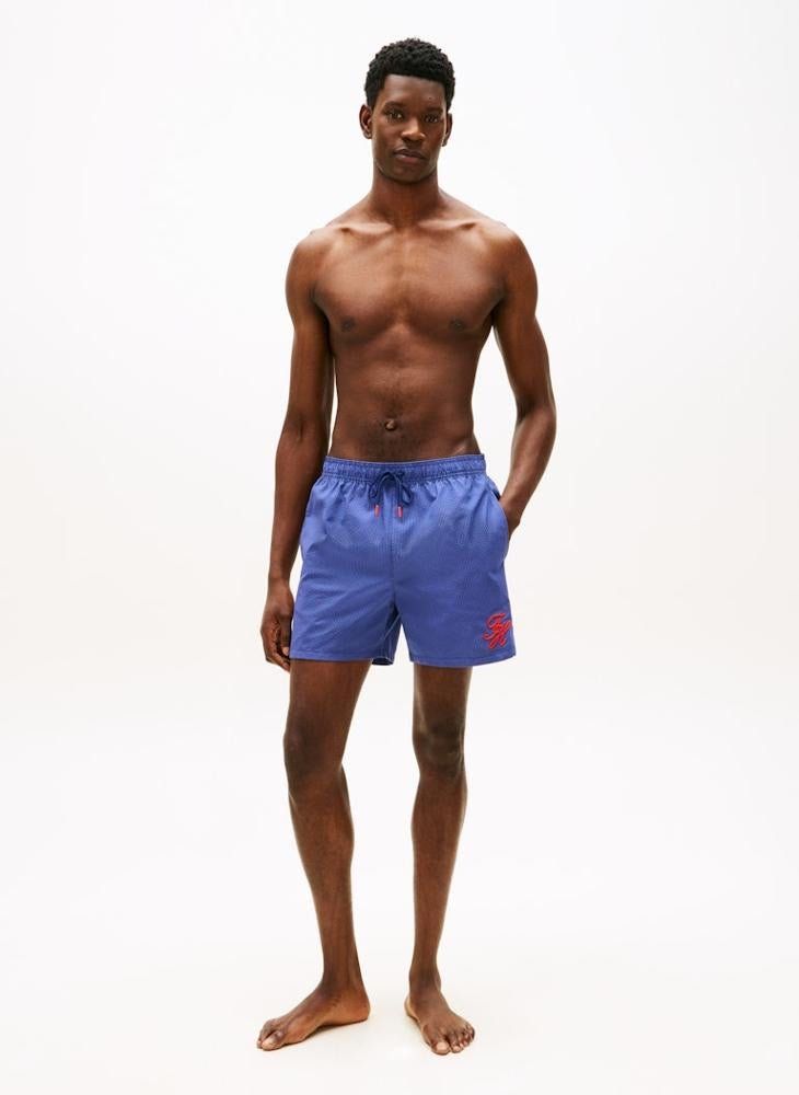 TOMMY HILFIGER Ithaca Stripe Mid Length Swim Shorts - Image 4