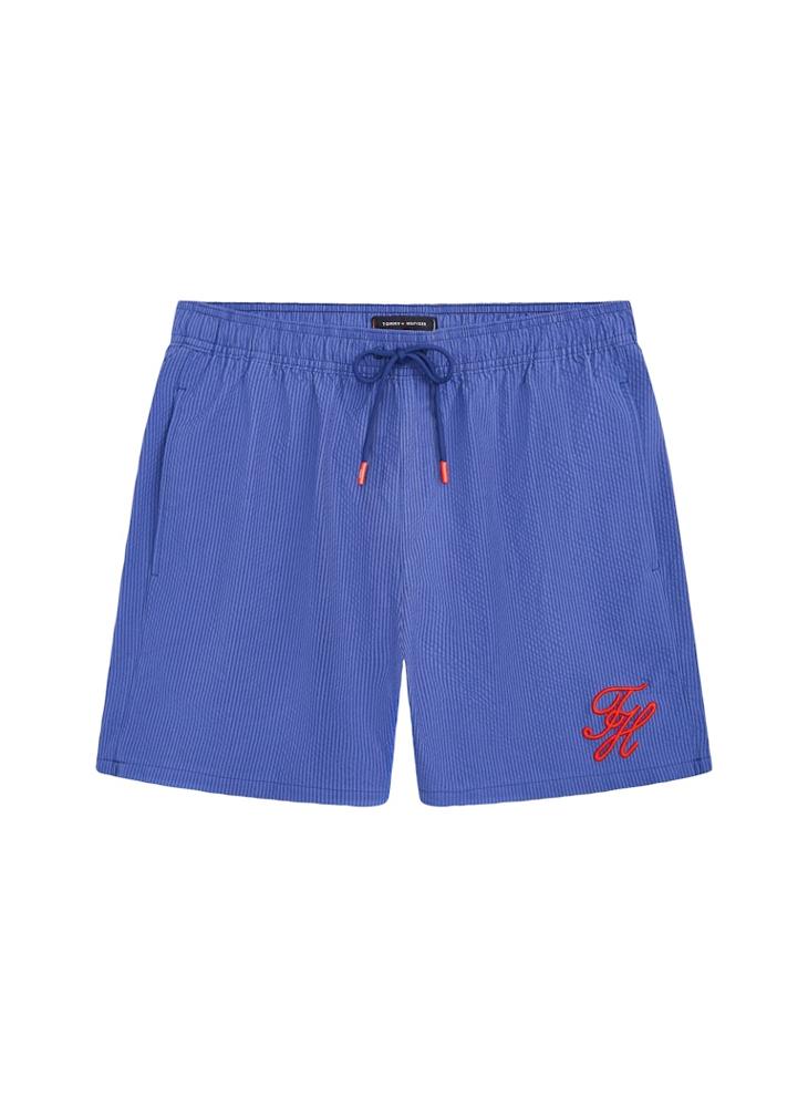 TOMMY HILFIGER Ithaca Stripe Mid Length Swim Shorts - Image 5
