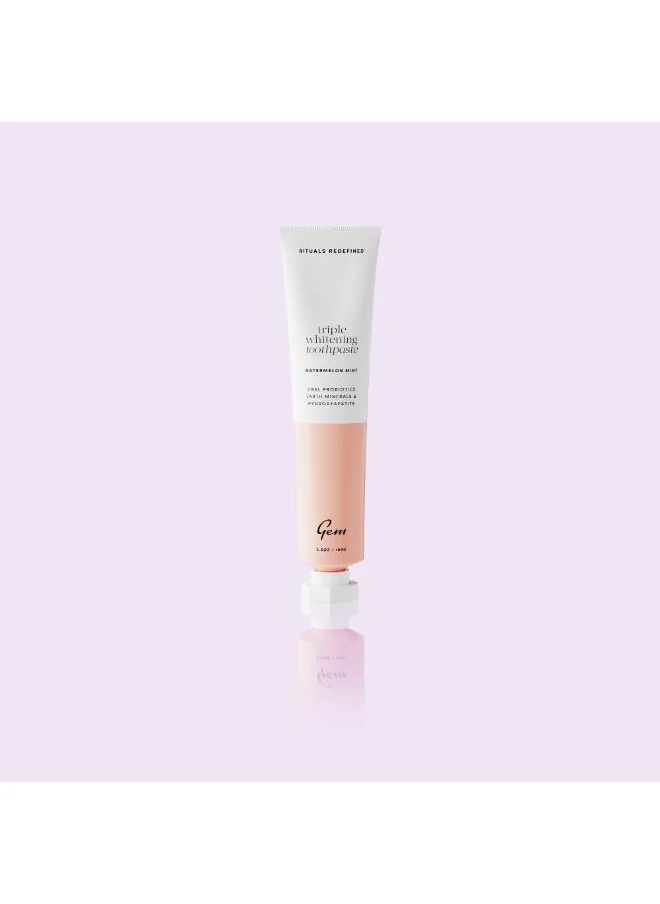 جم Gem Triple Whitening Toothpaste Watermelon Mint 100G