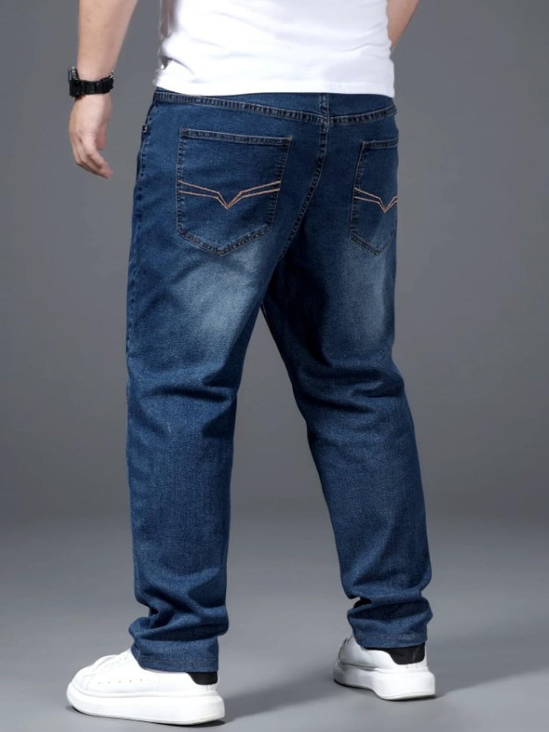 Ben Martin Plus Size Jeans for Man || Big Size Stretchable Jeans for Men || Smart Fit Regular Fit Jean's Pants for Men's || Comfortable Cotton Denim Jins Pant for Men:s, Dark Blue - 40 (1) - Image 4