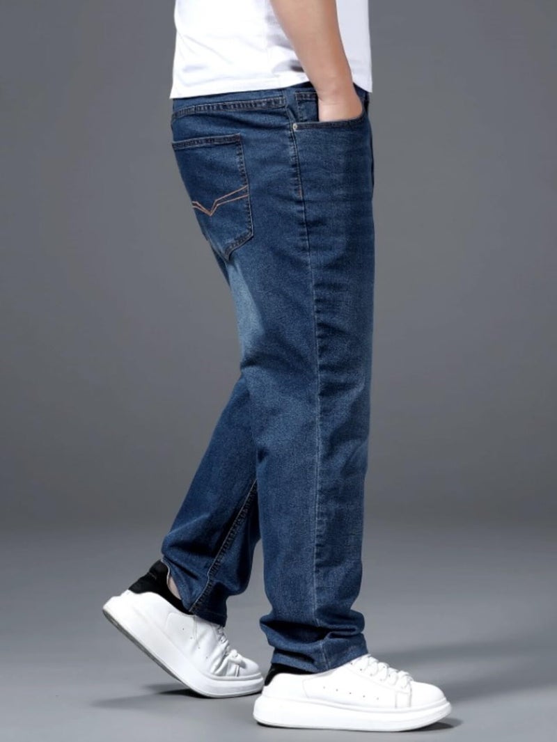 Ben Martin Plus Size Jeans for Man || Big Size Stretchable Jeans for Men || Smart Fit Regular Fit Jean's Pants for Men's || Comfortable Cotton Denim Jins Pant for Men:s, Dark Blue - 40 (1) - Image 3