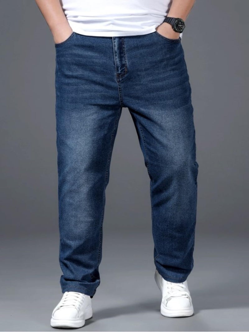 Ben Martin Plus Size Jeans for Man || Big Size Stretchable Jeans for Men || Smart Fit Regular Fit Jean's Pants for Men's || Comfortable Cotton Denim Jins Pant for Men:s, Dark Blue - 40 (1) - Image 5