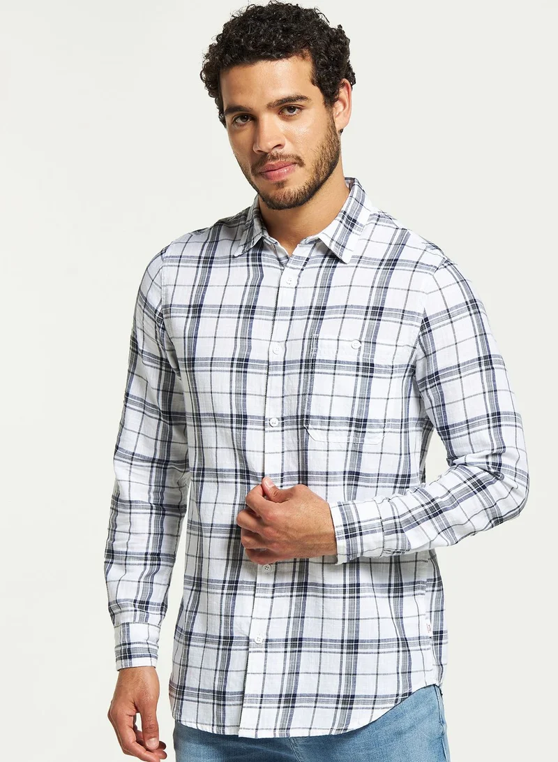 Lee Cooper Check Print Regular Fit Shirt